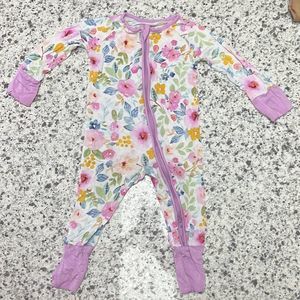HTF RETIRED PRINT Little Sleepies Bella Blooms, Girls - Size: 3-6 months